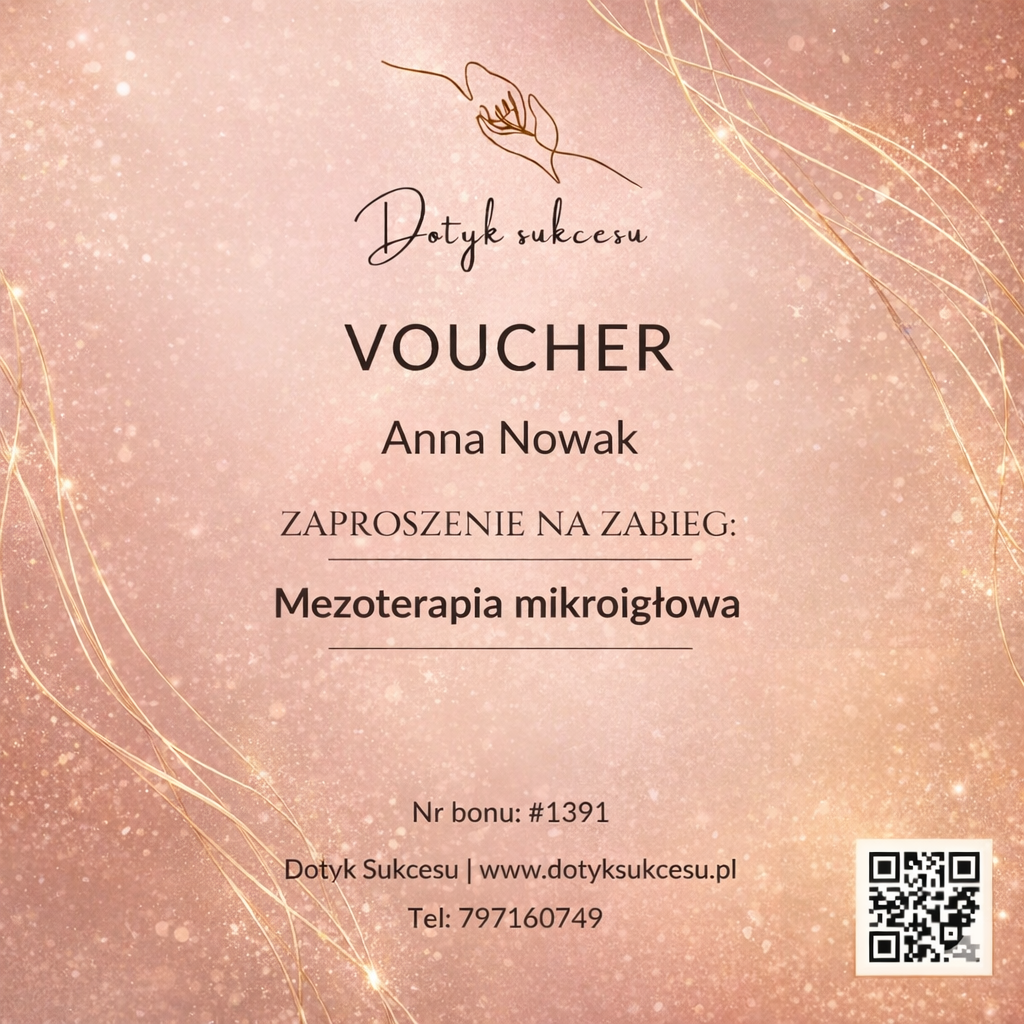 Sprzedaż voucherów online w salonie - Luksusowy PDF